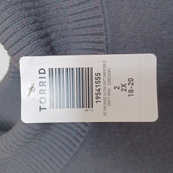 TORRID ULTRA SOFT SWEATER DRESS SZ 2X - Picture 5 of 6